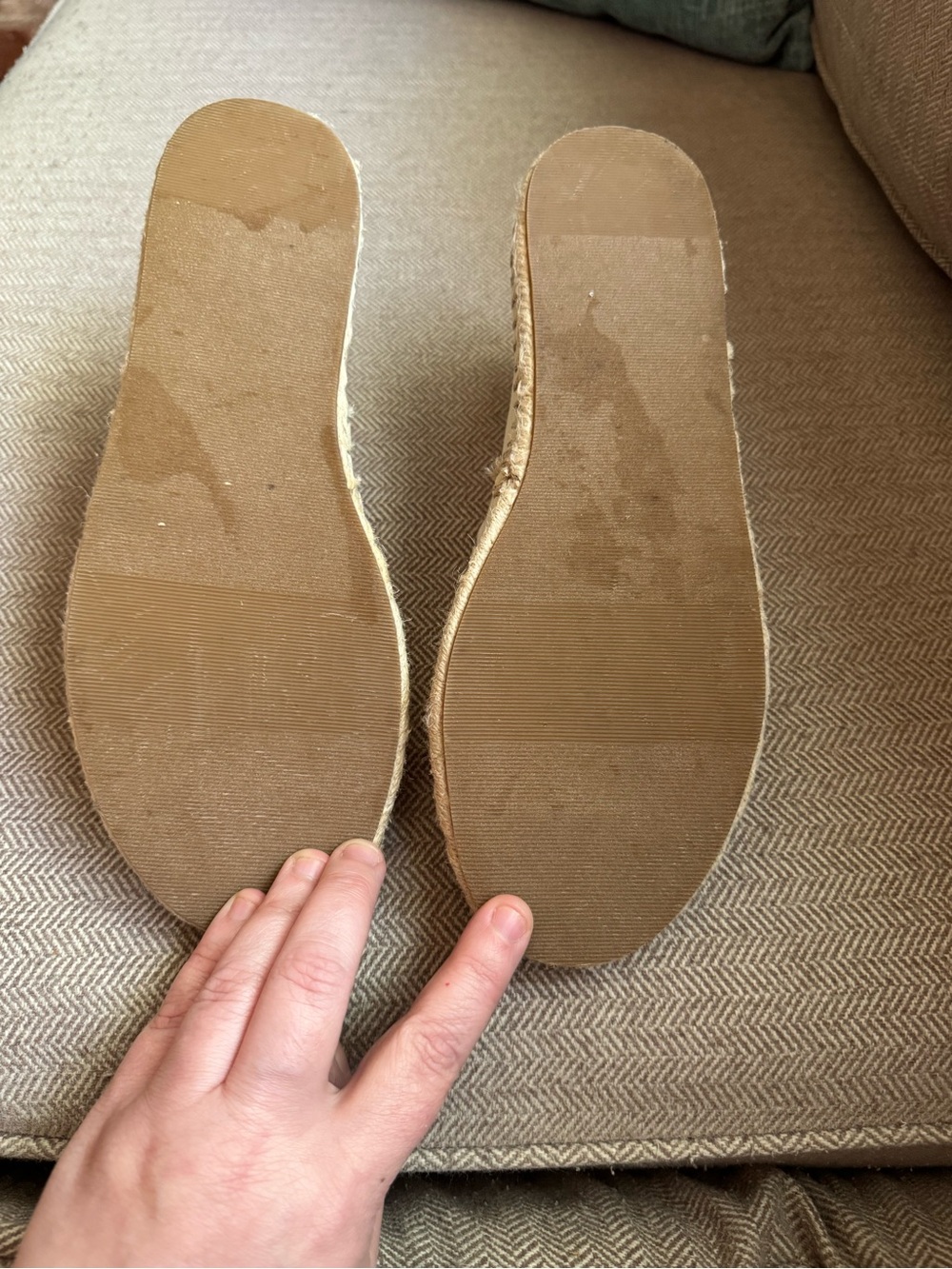 Crown & Ivy “Skylar”  Elephant Canvas Espadrille Loafers in Natural/Ivory - 8.5 - Picture 9 of 12